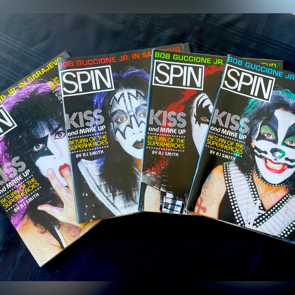SPIN magazines KISS edition set of 4